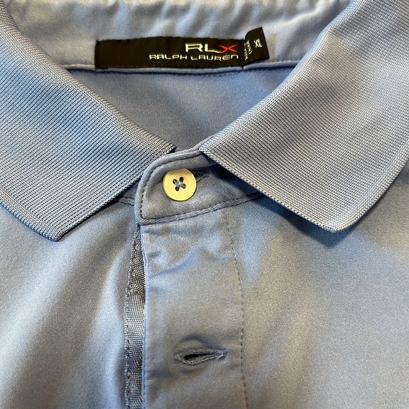 Ralph Lauren slate blue gold shirt, from Olympic Club in San Francisco - Picture 2 of 4